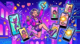 Korean creator character testing cartoon animation video maker tools for short-form content