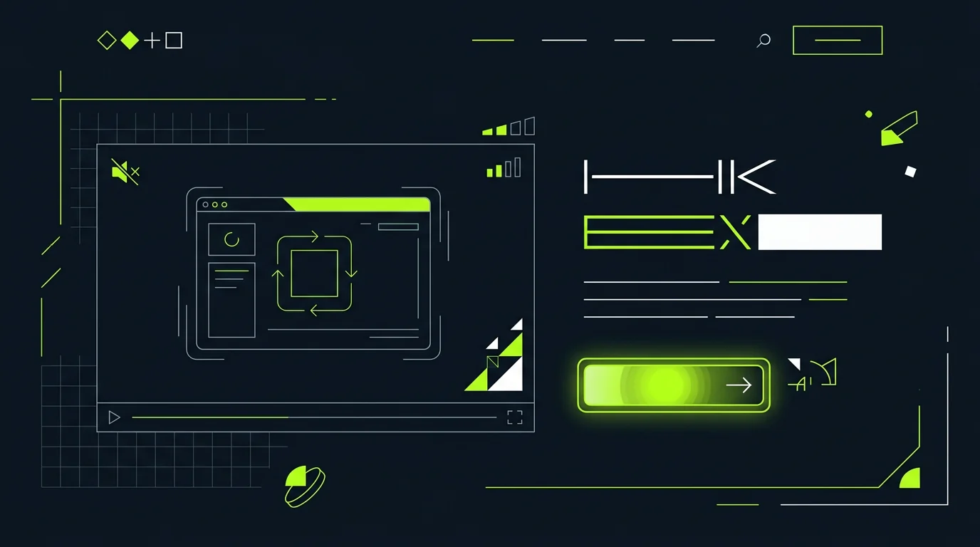 Landing page hero video being created from a product brief