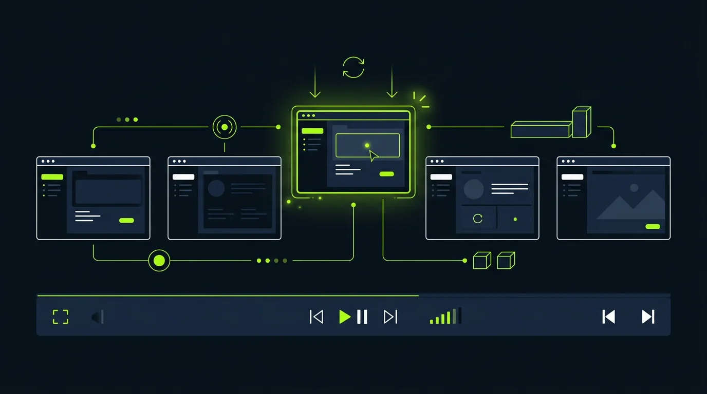 Product team updating a tutorial video after a UI change